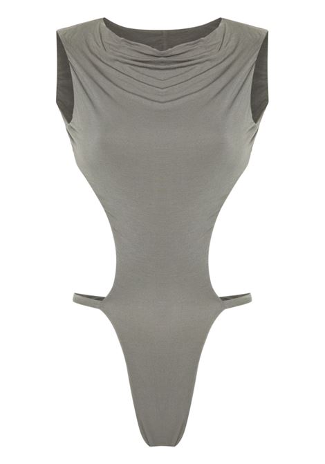 Body con cut-out valve in grigio Entire Studios - donna